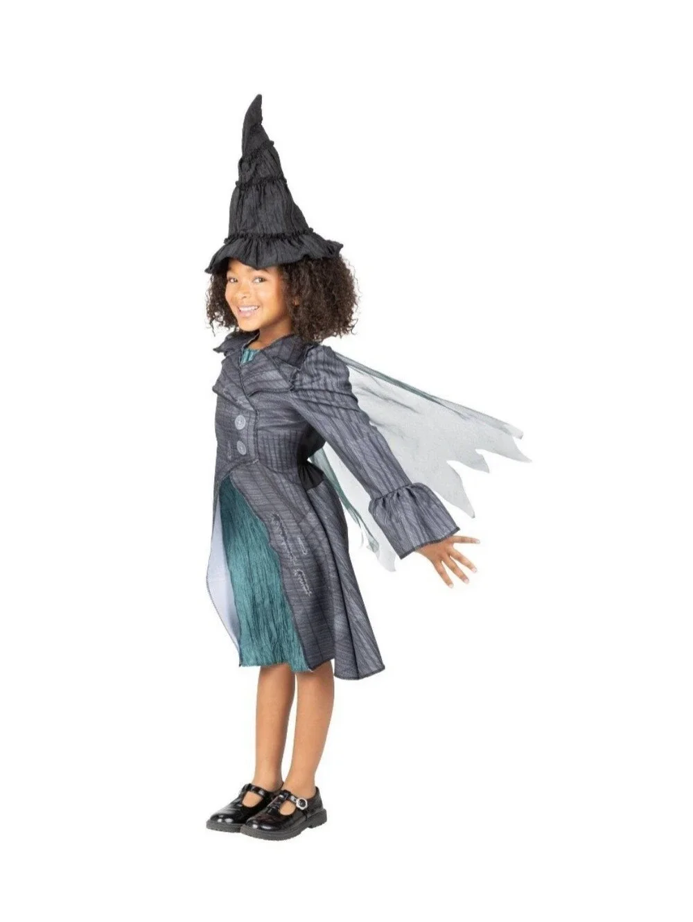 NIB Wicked Movie Deluxe Elphaba Outlaw Costume Dress Up Set Size 4-6X Halloween